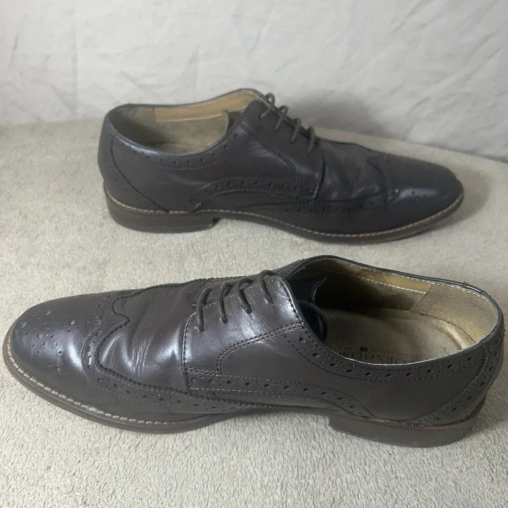 Florsheim Mens 8.5 D Brown Leather Wingtip Oxford Dress Shoes Brogue 11171